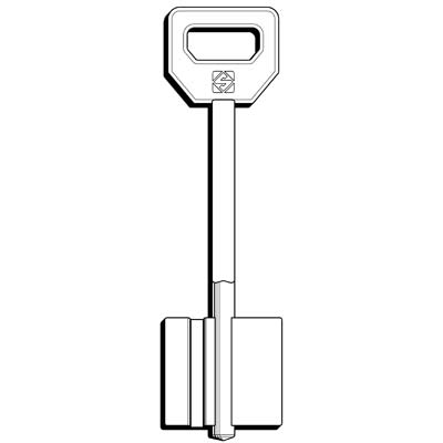 CHIAVE DOPPIA MAPPA FIAM 5FI19 SILCA - OTTONE NICHELATO- 5 pezzi