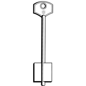 CHIAVE DOPPIA MAPPA GMG GL SILCA - OTTONE NICHELATO- 5 pezzi