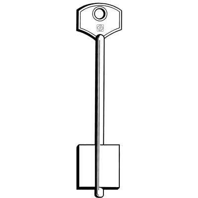 CHIAVE DOPPIA MAPPA GMG GL SILCA - OTTONE NICHELATO- 5 pezzi