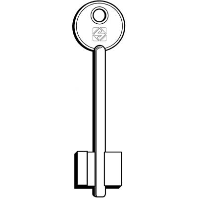 CHIAVE DOPPIA MAPPA IDM 5ID9 SILCA - OTTONE NICHELATO- 5 pezzi