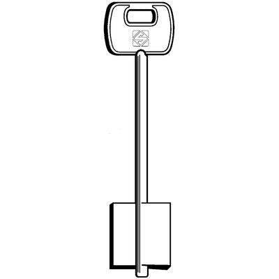 CHIAVE DOPPIA MAPPA ISEO 5IE3 SILCA - OTTONE NICHELATO- 5 pezzi