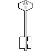 CHIAVE DOPPIA MAPPA ITAL 5IT6 SILCA - OTTONE NICHELATO- 5 pezzi