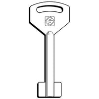 CHIAVE DOPPIA MAPPA MOIA 5MO3 SILCA - OTTONE NICHELATO- 5 pezzi