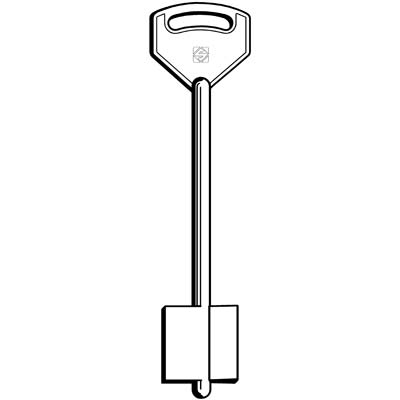 CHIAVE DOPPIA MAPPA MOIA ML SILCA - OTTONE NICHELATO- 5 pezzi