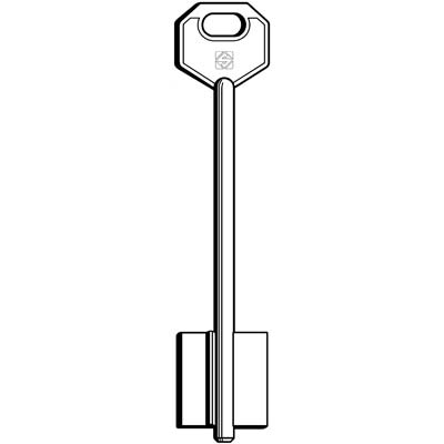 CHIAVE DOPPIA MAPPA MOTTURA MTN SILCA - OTTONE NICHELATO- 5 pezzi