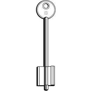 CHIAVE DOPPIA MAPPA CR RLN SILCA - OTTONE NICHELATO- 5 pezzi