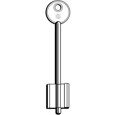 CHIAVE DOPPIA MAPPA CR RLN SILCA - OTTONE NICHELATO- 5 pezzi