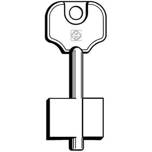 CHIAVE DOPPIA MAPPA CR RN SILCA - OTTONE NICHELATO- 5 pezzi