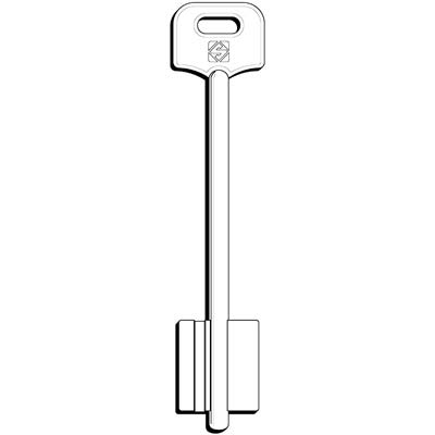 CHIAVE DOPPIA MAPPA SIAS 5SAS5 SILCA - OTTONE NICHELATO- 5 pezzi