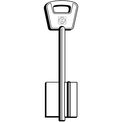 CHIAVE DOPPIA MAPPA BETA 5BE1 SILCA - OTTONE NICHELATO- 5 pezzi