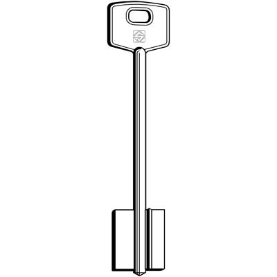 CHIAVE DOPPIA MAPPA CORBIN 5CC2 SILCA - OTTONE NICHELATO- 5 pezzi