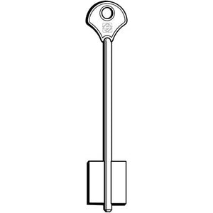 CHIAVE DOPPIA MAPPA ESETY 5EY1 SILCA - OTTONE NICHELATO- 5 pezzi
