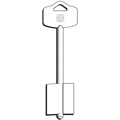 CHIAVE DOPPIA MAPPA ESETY 5EY24 SILCA - OTTONE NICHELATO- 5 pezzi