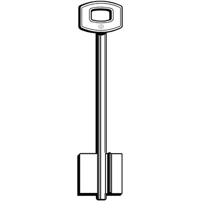 CHIAVE DOPPIA MAPPA SECUREMME EM SILCA - OTTONE NICHELATO- 5 pezzi