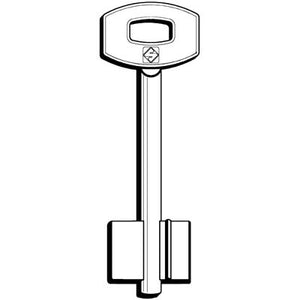 CHIAVE DOPPIA MAPPA SECUREMME 5SCM6 SILCA - OTTONE NICHELATO- 5 pezzi