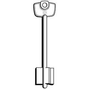 CHIAVE DOPPIA MAPPA CERUTTI CLQ SILCA - OTTONE NICHELATO- 5 pezzi