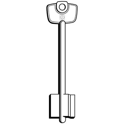 CHIAVE DOPPIA MAPPA CERUTTI CLQ SILCA - OTTONE NICHELATO- 5 pezzi