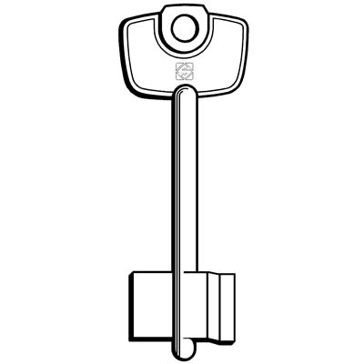 CHIAVE DOPPIA MAPPA CERUTTI CNC SILCA - OTTONE NICHELATO- 5 pezzi