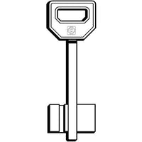 CHIAVE DOPPIA MAPPA FIAM FQN SILCA - OTTONE NICHELATO- 5 pezzi