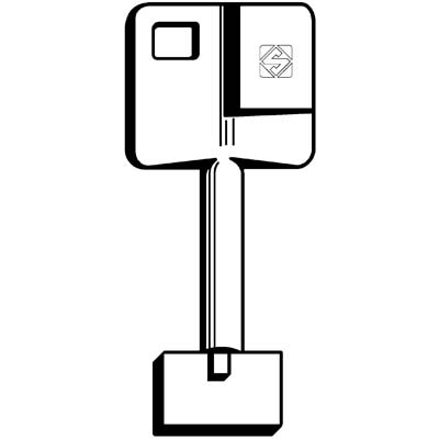 CHIAVE A POMPA YALE 5YA1 SILCA - OTTONE NICHELATO- 5 pezzi