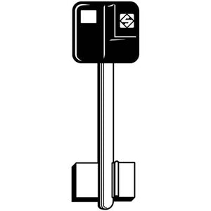 CHIAVE DOPPIA MAPPA YALE 5YA9P SILCA - OTTONE NICHELATO- 5 pezzi