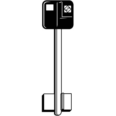 CHIAVE DOPPIA MAPPA YALE 5YA14P SILCA - OTTONE NICHELATO- 5 pezzi