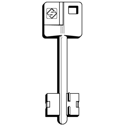 CHIAVE DOPPIA MAPPA YALE 5YA20 SILCA - OTTONE NICHELATO- 5 pezzi