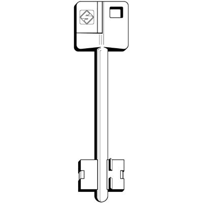 CHIAVE DOPPIA MAPPA YALE 5YA22 SILCA - OTTONE NICHELATO- 5 pezzi