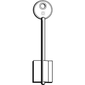 CHIAVE DOPPIA MAPPA KASSEL KYL SILCA - OTTONE NICHELATO- 5 pezzi