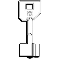 CHIAVE DOPPIA MAPPA KASSEL YALE 5KY6 SILCA - OTTONE NICHELATO- 5 pezzi