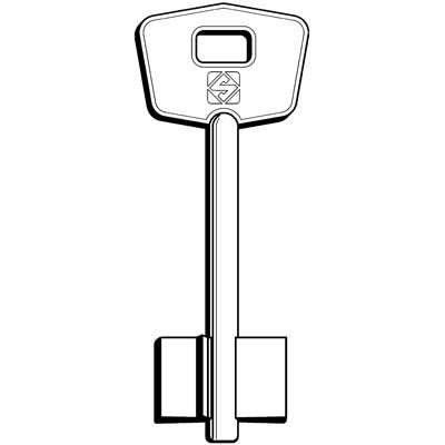 CHIAVE DOPPIA MAPPA MOTTURA 5MT3 SILCA - OTTONE NICHELATO- 5 pezzi