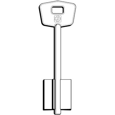 CHIAVE DOPPIA MAPPA MOTTURA 5MT5 SILCA - OTTONE NICHELATO- 5 pezzi