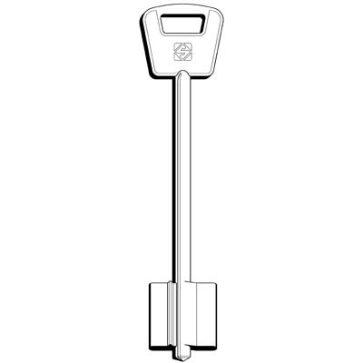 CHIAVE DOPPIA MAPPA OMEC 5OC3 SILCA - OTTONE NICHELATO- 5 pezzi