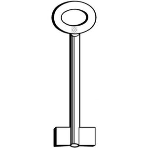 CHIAVE DOPPIA MAPPA CONFORTI 8388C SILCA - OTTONE NICHELATO- 5 pezzi
