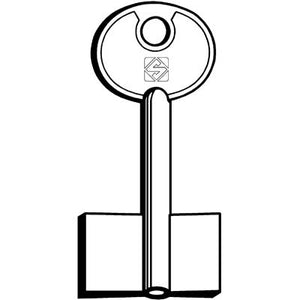 CHIAVE DOPPIA MAPPA LIPS VAGO 5LV1 SILCA  OTTONE NICHELATO