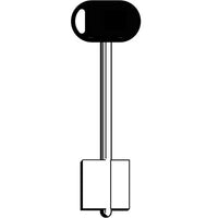 CHIAVE DOPPIA MAPPA MOTTURA 92106 ORIGINALE - SERIE 20 E 50 OTTONE NICHELATO MTL- 5 pezzi