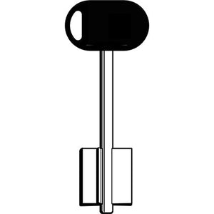 CHIAVE DOPPIA MAPPA MOTTURA 92187/5 ORIGINALE - SERIE 20 E 52 OTTONE NICHELATO- 5 pezzi