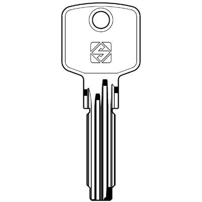 CHIAVE PUNZONATA CISA CS144 SILCA - OTTONE NICHELATO- 5 pezzi