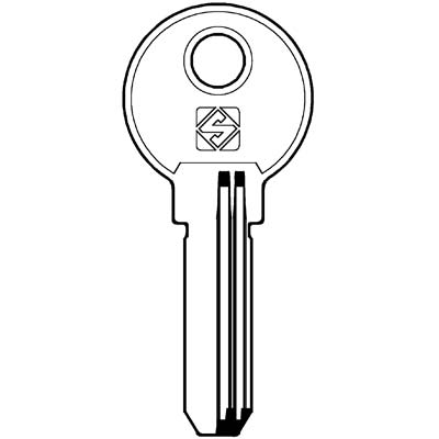 CHIAVE PUNZONATA FAC FAC31 SILCA - OTTONE NICHELATO- 2 pezzi