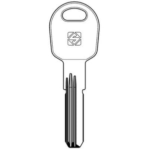 CHIAVE PUNZONATA TILANCO TLC1R SILCA - OTTONE NICHELATO- 2 pezzi