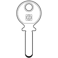 CHIAVE PUNZONATA KABA KA5 SILCA - OTTONE NICHELATO- 2 pezzi