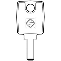 CHIAVE PUNZONATA KABA KA8 SILCA - ALPACCA- 2 pezzi