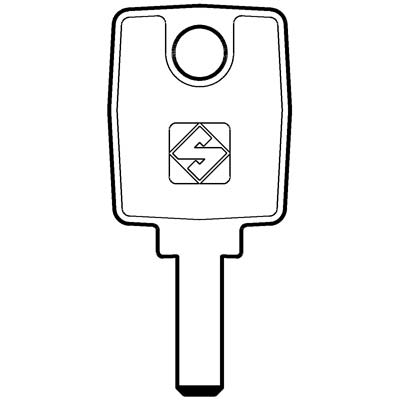 CHIAVE PUNZONATA KABA KA8 SILCA - ALPACCA- 2 pezzi