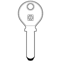 CHIAVE PUNZONATA KESO KE3 SILCA - OTTONE NICHELATO- 2 pezzi