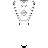 CHIAVE PUNZONATA KESO KE9 SILCA - ALPACCA- 2 pezzi