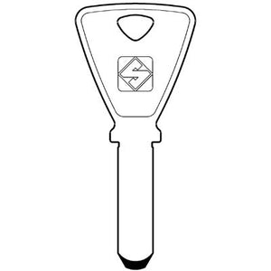 CHIAVE PUNZONATA KESO KE9 SILCA - ALPACCA- 2 pezzi