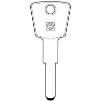 CHIAVE PUNZONATA KESO KE13 SILCA - ALPACCA- 2 pezzi