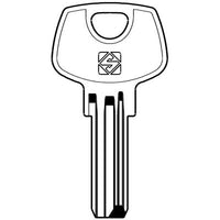 CHIAVE PUNZONATA DOM DM138 SILCA - OTTONE NICHELATO- 2 pezzi