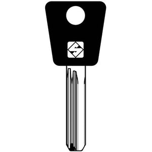 CHIAVE PUNZONATA MULTLOCK MTK15RAP SILCA - OTTONE NICHELATO- 5 pezzi