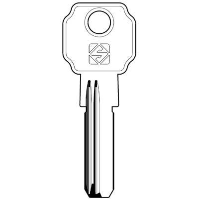 CHIAVE PUNZONATA LINCE ILSA LC14R SILCA - OTTONE NICHELATO- 5 pezzi
